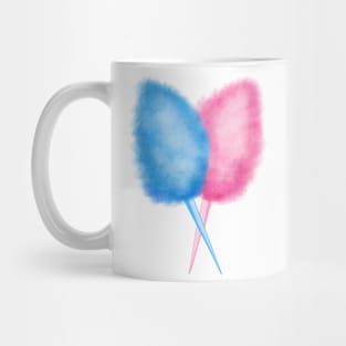 Blue and Pink Cotton Candy Fairy Floss Mug